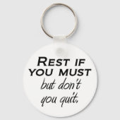 やる気を起こさせる引用文キーホルダー自信ギフト キーホルダー (正面)