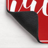 やる気を起こさせる引用文グッドビーブズオンリーレッド&ホワイト マウスパッド (コーナー)