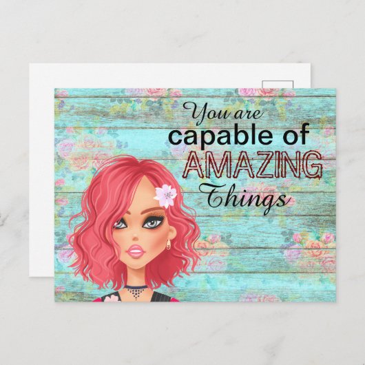 やる気を起こさせる引用文シガーリーック ポストカード (正面/裏面)