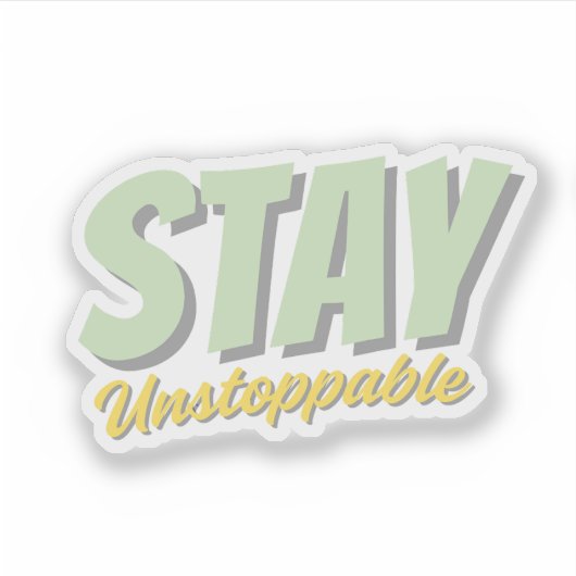 やる気を起こさせる引用文シール シール (正面)