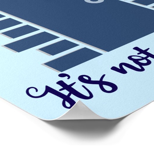 やる気を起こさせる引用文ステイ前向きノーブア ポスター (角)