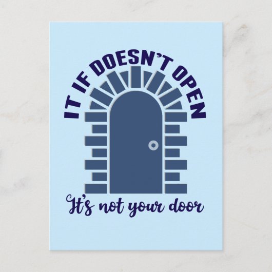 やる気を起こさせる引用文ステイ前向きノーブア ポストカード (正面)