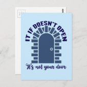 やる気を起こさせる引用文ステイ前向きノーブア ポストカード (正面/裏面)