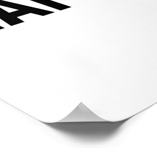 やる気を起こさせる引用文タイポグラフィは立っていない ポスター (角)