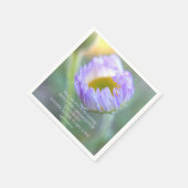 やる気を起こさせる引用文タイポグラフィフローラマクロ写真 スタンダードカクテルナプキン (角)