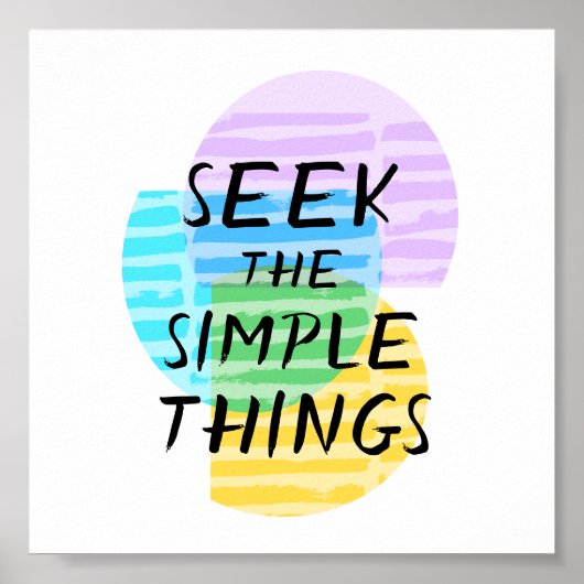 やる気を起こさせる引用文タイポグラフィ抽象芸術 ポスター (正面)