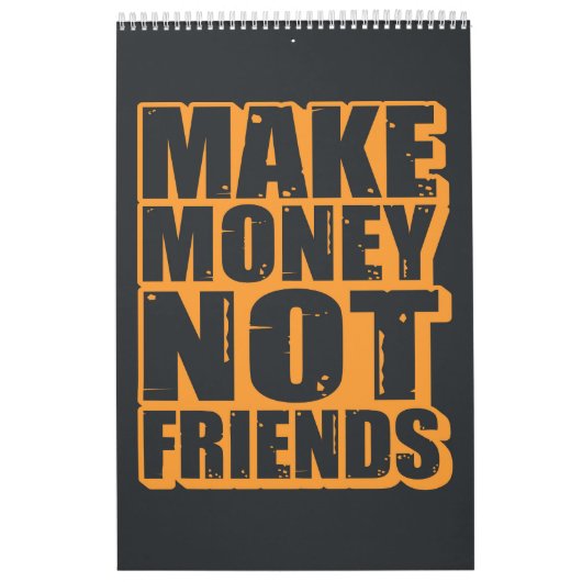 やる気を起こさせる引用文タイポグラフィ カレンダー (カバー)