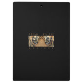 やる気を起こさせる引用文テンプレートトラモダンイ クリップボード (裏面)