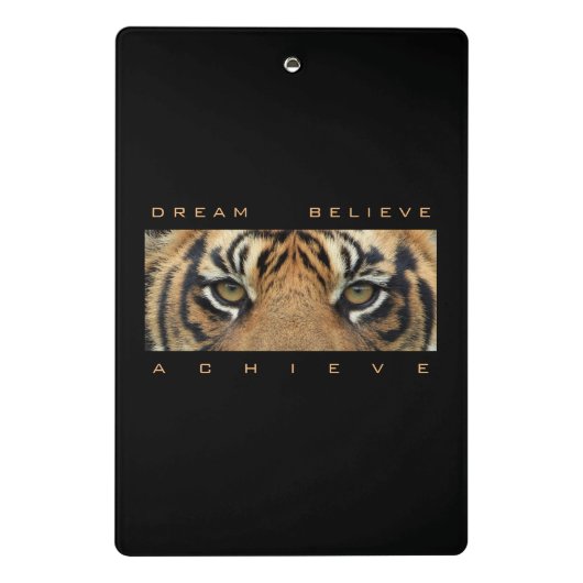 やる気を起こさせる引用文テンプレートドリーム信じ達成 ミニクリップボード (裏面)