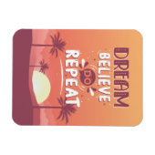 やる気を起こさせる引用文ドリームド信じドーリピート マグネット (横)