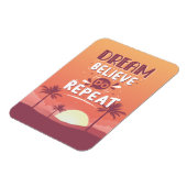 やる気を起こさせる引用文ドリームド信じドーリピート マグネット (左側)