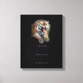 やる気を起こさせる引用文ドリーム信じ達成 キャンバスプリント (正面)