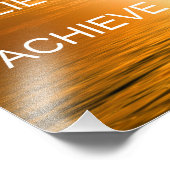 やる気を起こさせる引用文ドリーム信じ、達成 フォトプリント            (角)