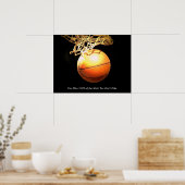 やる気を起こさせる引用文バスケットボールクリエイティブアート ポスター (キッチン)