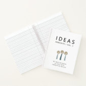 やる気を起こさせる引用文パーソナライズされたアイディア ノートブック (内部)