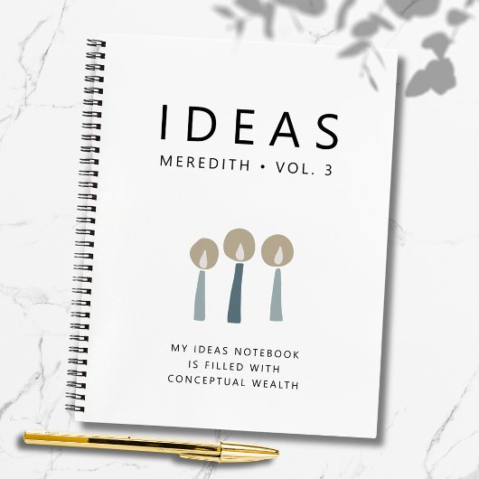 やる気を起こさせる引用文パーソナライズされたアイディア ノートブック