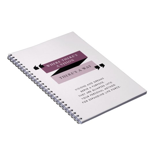 やる気を起こさせる引用文ビジョンと夢のジャーナリング ノートブック (右側)