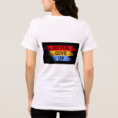 やる気を起こさせる引用文プリントTシャツ トライブレンドＴシャツ (裏面)