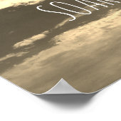 やる気を起こさせる引用文ポスター空と雲 ポスター (角)