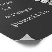 やる気を起こさせる引用文ポスター自然写真アート ポスター (角)