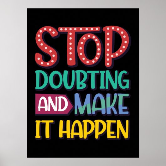 やる気を起こさせる引用文ポスター ポスター (正面)