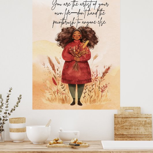 やる気を起こさせる引用文ポスター ポスター (キッチン)