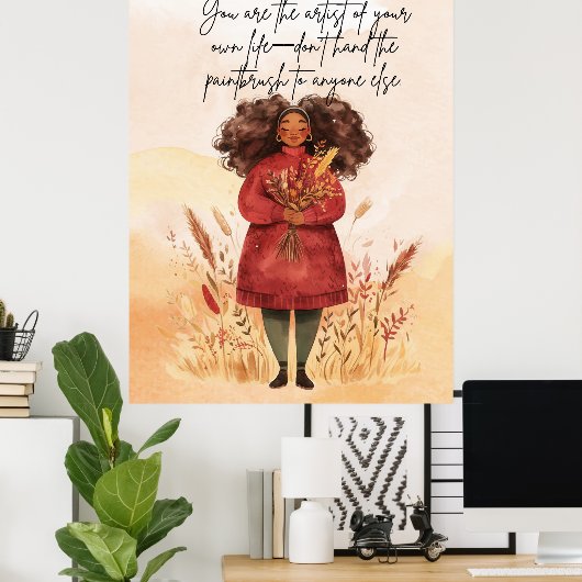 やる気を起こさせる引用文ポスター ポスター (ホームオフィス)