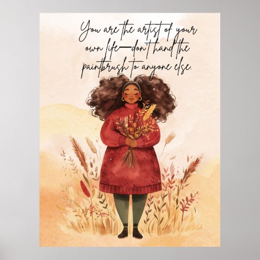 やる気を起こさせる引用文ポスター ポスター (正面)