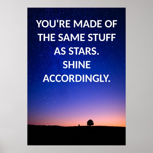 やる気を起こさせる引用文ポスター ポスター (正面)