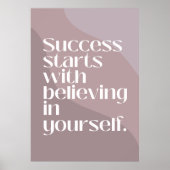 やる気を起こさせる引用文ポスター ポスター (正面)