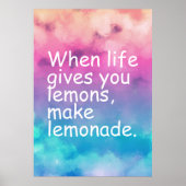 やる気を起こさせる引用文ポスター ポスター (正面)