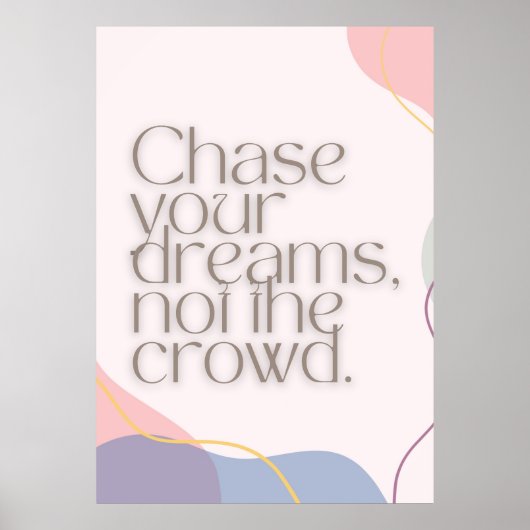 やる気を起こさせる引用文ポスター ポスター (正面)