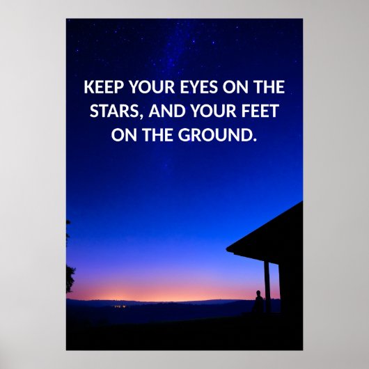 やる気を起こさせる引用文ポスター ポスター (正面)