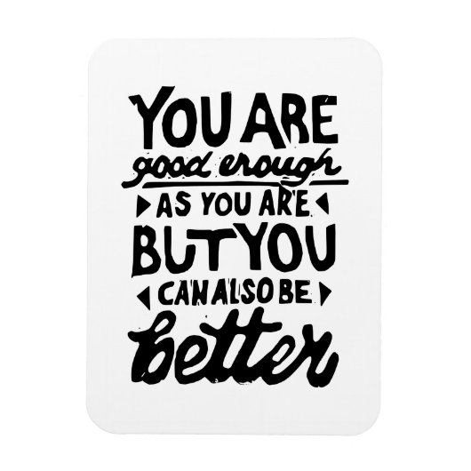 やる気を起こさせる引用文リノプリント マグネット (縦)