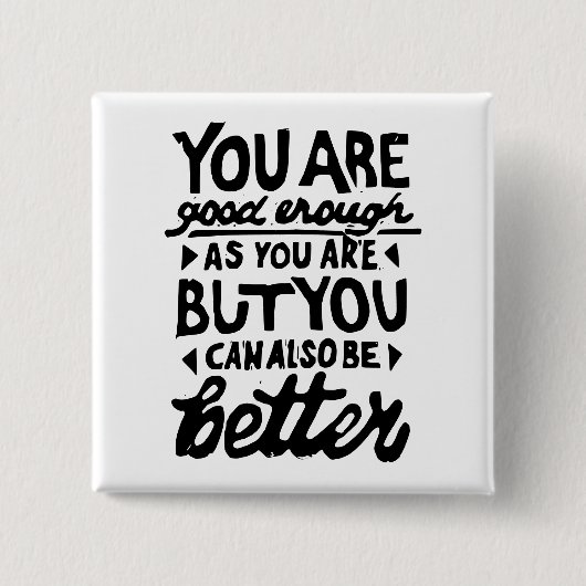 やる気を起こさせる引用文リノプリント 缶バッジ (正面)