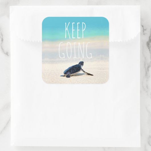 やる気を起こさせる引用文保ゴーガメビーチ スクエアシール (バッグ)