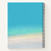 やる気を起こさせる引用文保行きビーチ ノートブック (裏面)