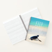 やる気を起こさせる引用文保行きビーチ ノートブック (内部)