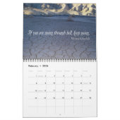 やる気を起こさせる引用文写真 カレンダー (2月 2026)