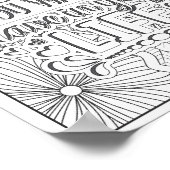 やる気を起こさせる引用文大人の着色 ポスター (角)