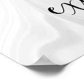 やる気を起こさせる引用文大理石デザイン ポスター (角)