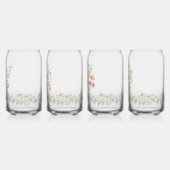 やる気を起こさせる引用文山花セット缶グラス ガラス缶 (左)