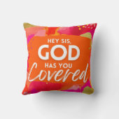 やる気を起こさせる引用文感動的抽象芸術 クッション (裏面)