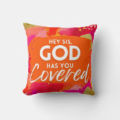 やる気を起こさせる引用文感動的抽象芸術 クッション (正面)