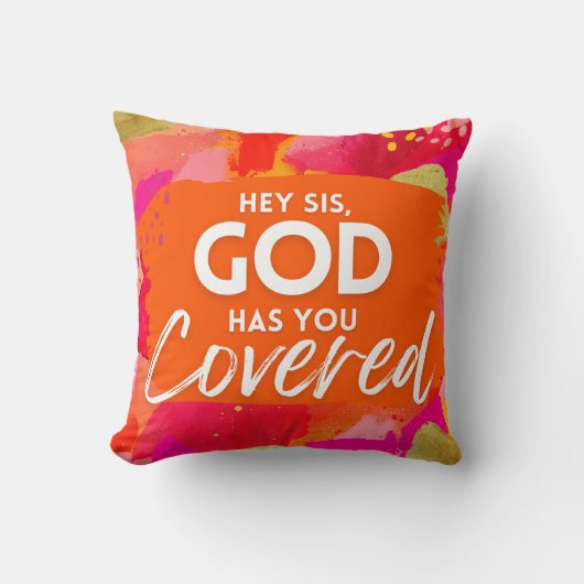 やる気を起こさせる引用文感動的抽象芸術 クッション (正面)