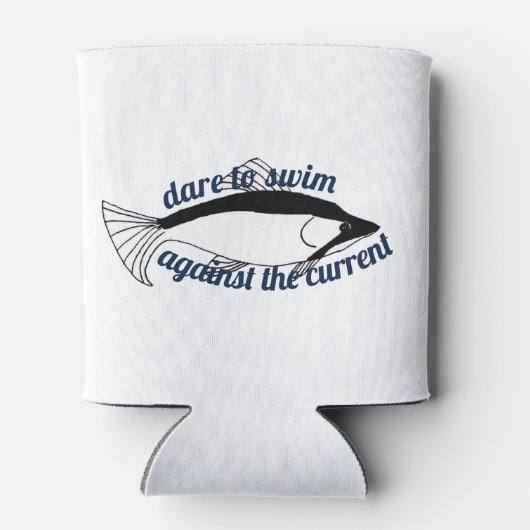 やる気を起こさせる引用文感動的魚 缶クーラー (裏面)