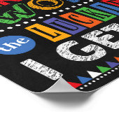 やる気を起こさせる引用文教室デコール先生ギフト ポスター (角)