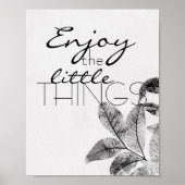 やる気を起こさせる引用文楽しむポスター ポスター (正面)