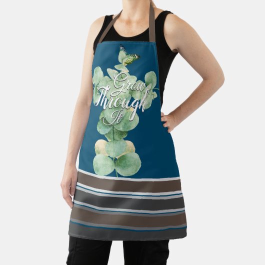 やる気を起こさせる引用文水彩植物学 エプロン (インサイチュ)