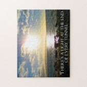 やる気を起こさせる引用文灯 ジグソーパズル (縦)